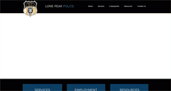 Desktop Screenshot of lonepeakpolice.com
